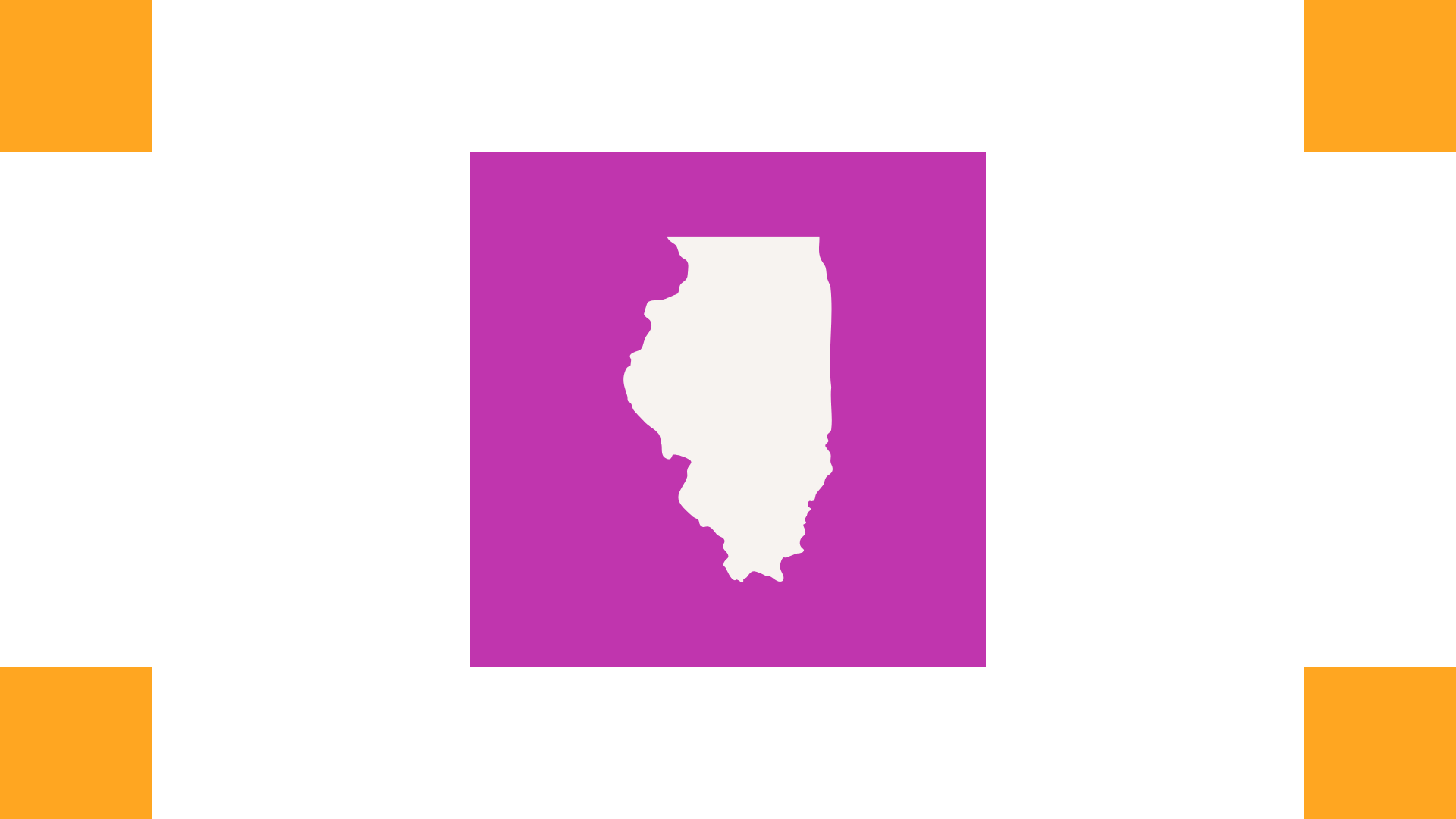 cutout image of the shape of the state of Illinois