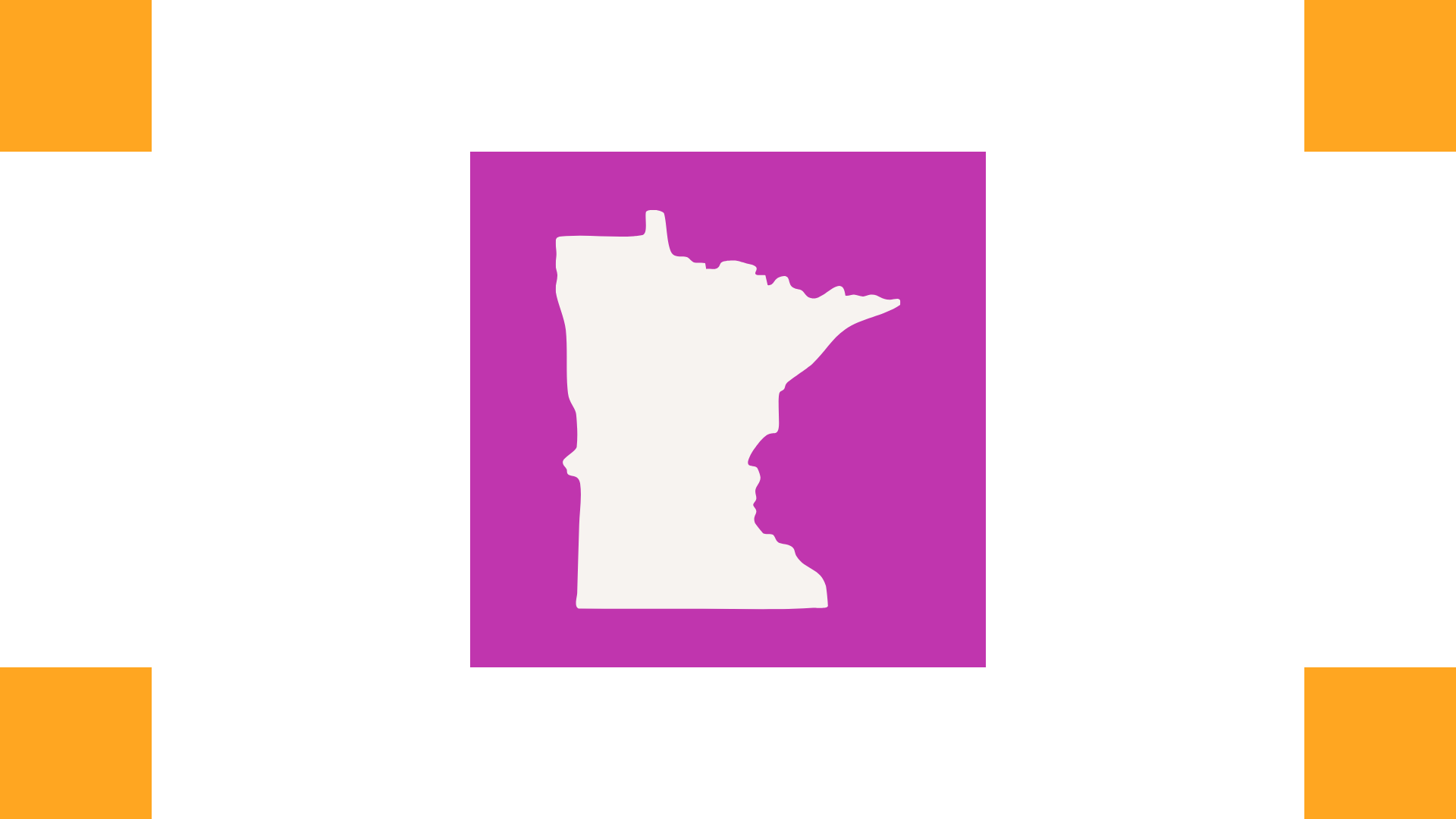 an outline of Minnesota