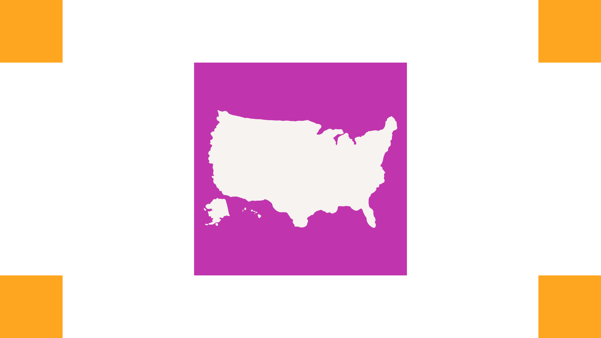 cutout of the USA outline